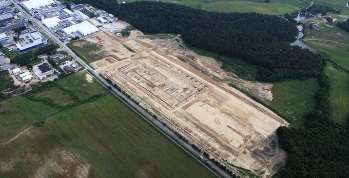 Inicio de la construcción de la fase 1 del Centro Europeo de la Carpintería, es decir, 30.000 m² de espacio de producción.