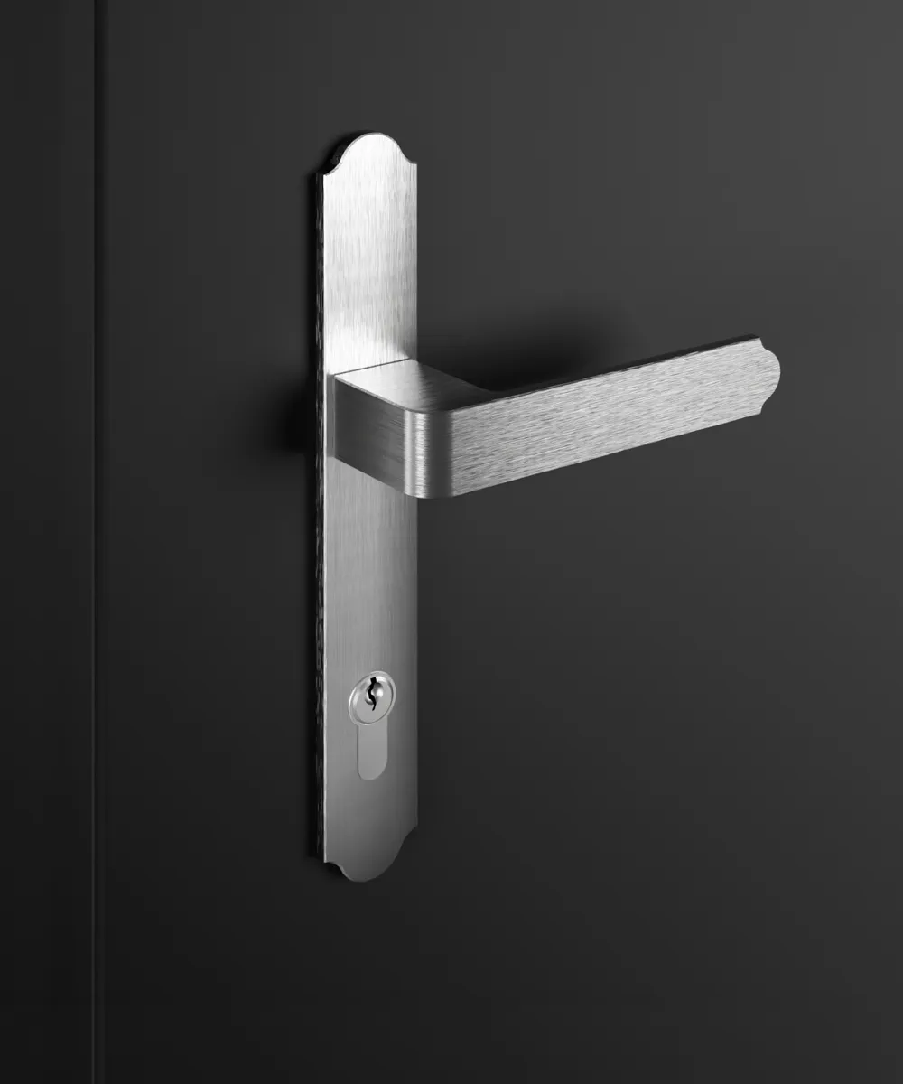 Manija para puerta H6 (plateada)