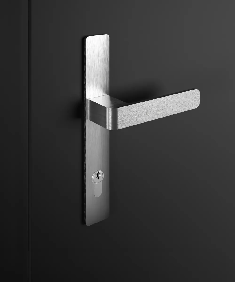 Manija para puerta H6 (plateada)