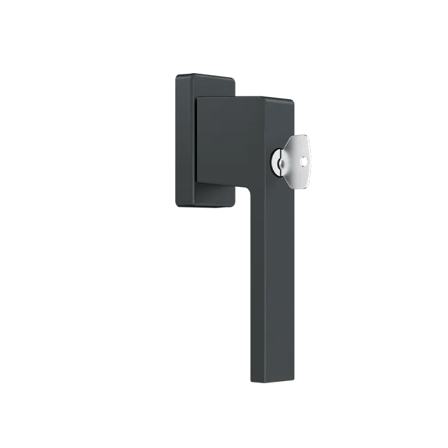 Manija para ventana 1033 con llave (RAL7016)