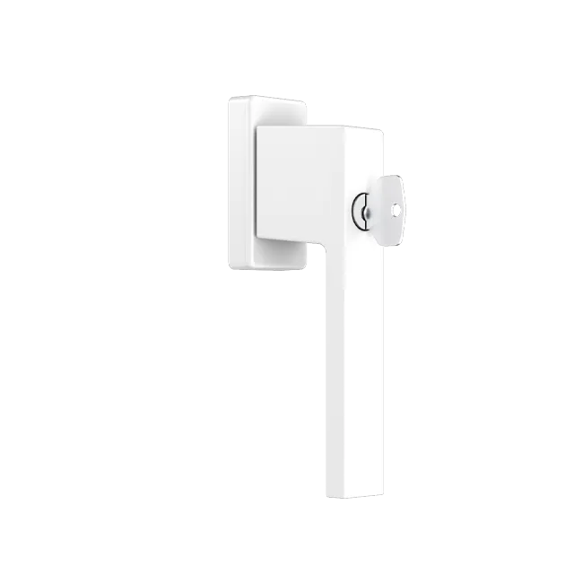 Manija para ventana 1033  con llave (RAL9016)